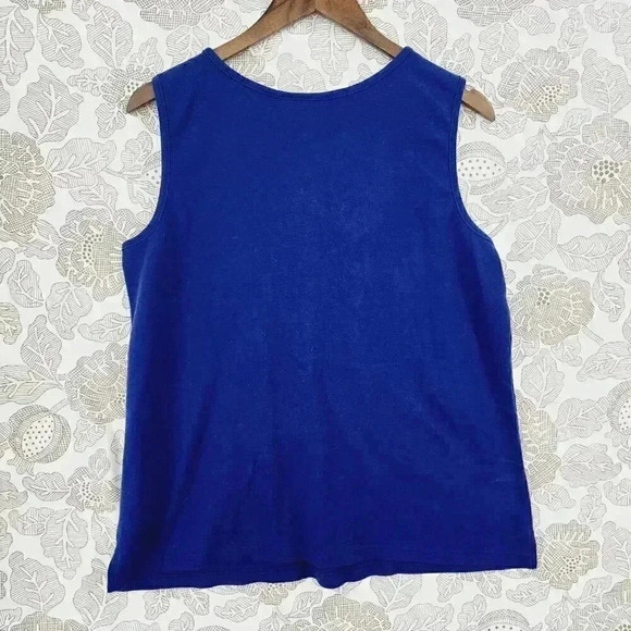 Quacker Factory Summer Beach Vibes Women's Tank Top Size L 2136 - Picture 2 of 7